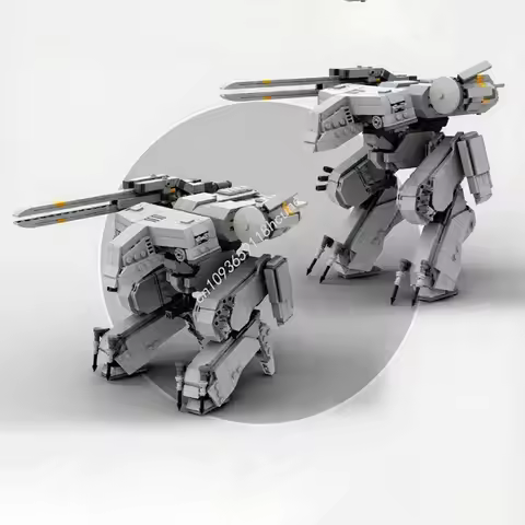 1032pcs MOC Metal Gear Solid REX Scale Model Building Blocks Kids Modular Creative Craft Toys Assemb