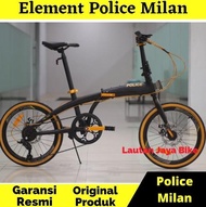Sepeda lipat 20 Element Police Milan Terlaris