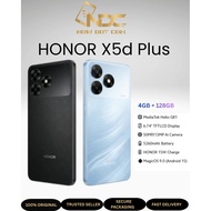 HONOR X5d 4G (4GB+64GB) |  HONOR X5d Plus (4GB+128GB) 6.56" 90Hz Display, 13MP AI Dual Camera Origin