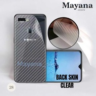 28 - Back Skin ANTI-FUNGAL Carbon CLEAR OPPO Reno11 11Pro 11F Reno8 T 8z Reno4 4F Reno3 3Pro Reno2 2