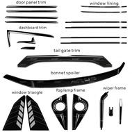 Vemart perodua Aruz car GLOSSY black accessories garnish