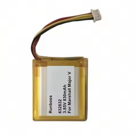 632832 3.85V 830mAh 4 Wires Polymer Lithium Rechargeable Battery For Marshall Major V Bluetooth Wire