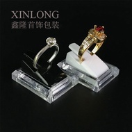 【现货spots】透明亚克力有机玻璃戒指展示座展示架双心形情侣戒指座水晶展示托Transparent acrylic organic glass ring display booth exhibiti