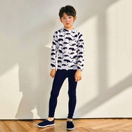 2-12Yrs Boys Swimming Suit 3pcs Split Swim Wear Long Sleeve Kids Swimwear Top+Pant+Cap