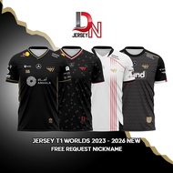 JERSEY T1 WORLDS 2023 NEW (free custom nickname) Jersey Custom Name