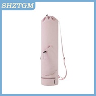 SHZTGM Large Capacity Exercise Yoga Mat Bag With Water Bottle Pocket And Bottom Wet Bag Yoga Mat Wit