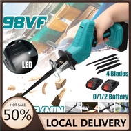 98VF 4000R/MN Cordless Reciprocating Saw with 1/2pc Li-ion Battery 4 Blades Portable Rechargeable Me