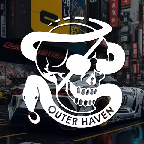“outer haven” stickers,High Quality And Durable Automobiles Exterior Accessories Self-adhesive Decal