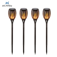 MLADEN LED Solar Flame Light Outdoor Waterproof Garden Raya Lampu Decor - 12/33/51/72/96LED