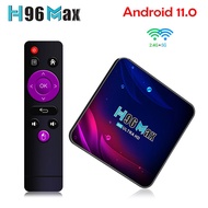 H96 Max V11 RK3318 Smart TV BOX Global Version Android 11 2.4G&amp;5G Wifi 4G 32G 64G 4K BT Media player Voice Assistant