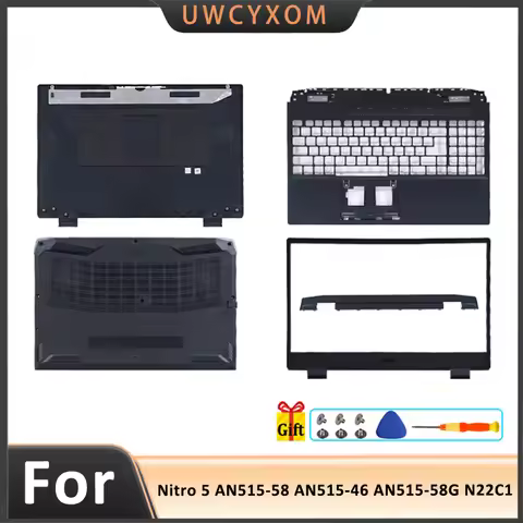 Laptop Case For Nitro 5 AN515-58 AN515-46 AN515-58G N22C1 LCD Back Cover Front Bezel Palmrest Bottom