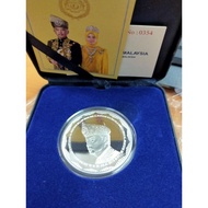 2019, malaysia installation of agong proof casefor RM10 coin