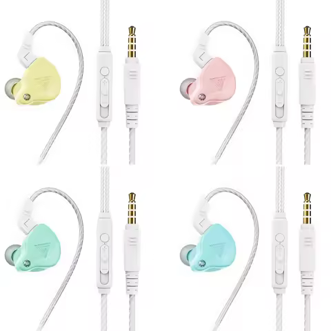 QKZ AK6-X Wired 3.5mm HIFI In-Ear Earbuds Music Sport Headphones Stereo Earphones Bass Sound Gaming 