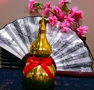 [Fortune Destiny] Copper Gourd Wu Lu / Wu Lou / Hu Lu (8 Inches) 铜葫芦摆件招财 (20cm)