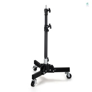 78.5cm/30.9in Adjustable Tripod Stand Video Light Stand 2-section 50kg/110lbs Load Capacity with Whe