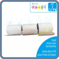 1-ply HVS Cash Register Paper 2-ply/ 75x60 3-ply Cash Register Paper for Dot Matrix Printer