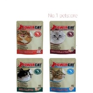 Power cat 85g cat pouch wet food makanan kucing basah power cat 85g makanan kucing murah