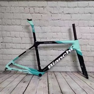 Newest T1100 BIANCHI UD Specialissima Carbon Road Frame Light Weight Disc Brake Frameset With Handlebar Full Inside Cable