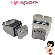 BJASHOP  Anything Rings, Vent Keyboard Adjustable Opening Rings, Creative Decompression Metal Unique