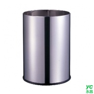 不鏽鋼圓形垃圾桶 銀色 / 個 T3-02(M)