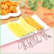 RAN 10 Pieces Fake Fries Keychain for Handbags and Backpacks