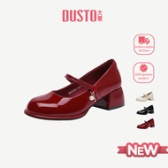 DUSTO Mary Jane Women's Shoes - Sweet Leather Thick Heel High Heels DW25C0604A