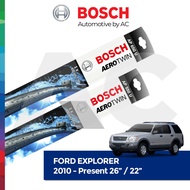 BOSCH AEROTWIN PLUS FLATBLADES WIPER SET FOR FORD EXPLORER 2010-PRESENT (26"/22")