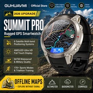 2026 New Google Maps Smart Watch GPS Route Tracking Offline Map Compass Fitness Tracker BT Call Rugg