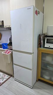 Panasonic ECONAVI智慧節能三門雪櫃 (雪亮白)