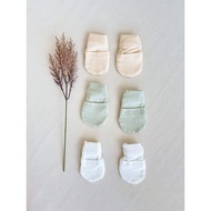 95% Organic Cotton 5% Spandex Baby Mittens