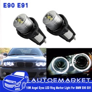 1pair 10W Angel Eyes LED Headlight Halo Ring Light Bulb For BMW E90 E91 3 Series