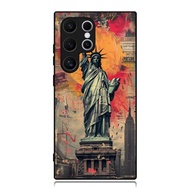 Case Samsung S25 S24 S23 S22 S21 S20 S10 S9 S8 S7 Ultra Plus Fe Lite TPU Custom Liberty Paint Art
