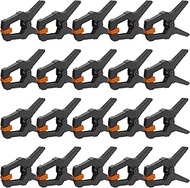 AMARTISAN 20-Pack Spring Clamps 3-inch, Small Heavy Duty Clips for Crafts, Backdrop Stand, Woodworki