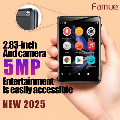 Famue PA03 Mini Android MP4 Player 2.83 Inch WiFi with Play Store, Bluetooth & Hi-Fi Sound - Handhel
