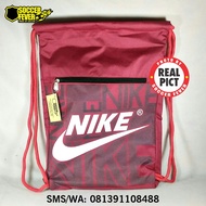 PUTIH MERAH Drawstring Bag Drawstring Bag Gymsack Futsal Football Gym Sports Nike Red List White Lat