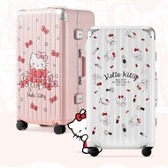 Kitty suitcase Genuine Ginza x Hello Kitty Luggage Suitcase - Aluminum Frame Trunk (20 26 30) Inch L