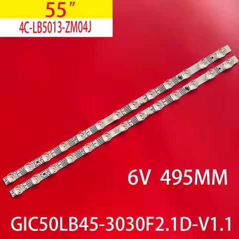 2Pcs LED Backlight Strips For TCL 50P610 50P610K 50P611 50P615 50P615K 50P616 Bar 4C-LB5013-ZM04J ZM