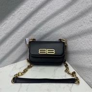 🖤 BALENCIAGA Gossip 法棍包 黑金配色｜肩背・斜背・腋下三用