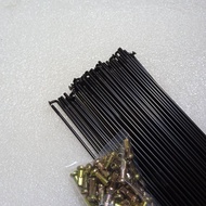 Spoke 700c length 283mm black contents 72pcs spokes for fixie racing road bikes