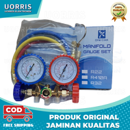 Alat Pengisian Freon Ac Kulkas Ac Rumah Manifold Double Smc Set Multi Premium Freon Hfc 134.Selang R