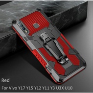Soft Case Belt Clip VIVO Y11 - Y12 - Y15 - Y17 - Y19 - Y12i Case Robot Belt Clip Standing Cover Case