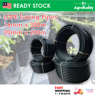 AgroBuddy 16/20mm LDPE Irrigation Tubing Poly Pipe Water Tubing Fertigation No Sirim | Paip Pengaira