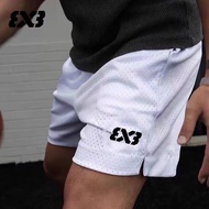 Men's shorts 【1781人好评】3x3美式短裤不过膝三分短裤男3V3篮球训练裤休闲运动速干透气球裤  现货 热卖Ready Stock