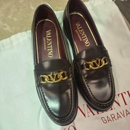 Valentino范倫鐵諾 牛津鞋/樂福鞋/mocassini 女鞋 歐洲尺寸37.5  深咖啡色