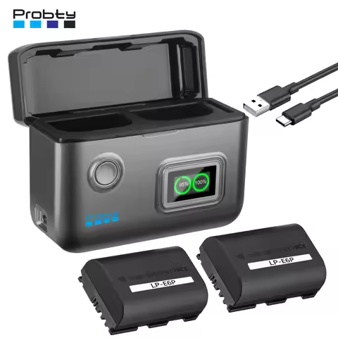 LP-E6P LP-E6NH Battery 2400mAh LP E6P Bateria for Canon EOS R5 Mark II R5 R6 R7 R EOS 5DS R 5D Mark 