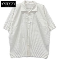 Homme Plisse Issey Miyake HP53FJ001 白色短袖褶皺襯衫 2