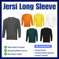 Microfiber Long Sleeve T-Shirt | Oren Sport 100% Microfiber 160gsm Long Sleeve Plain T-shirt