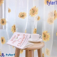 TYLER1 Tulle Sunflower Pattern Window Blind Floral Balcony Home Decor