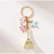 Eiffel Tower keychain, girl's melon cup camera