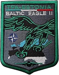 SUMA SHOP - Italian AirForce Patch Aviation Military F35 TFA 32 Baltic Eagle Patch Embroidery Velcro